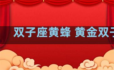 双子座黄蜂 黄金双子座